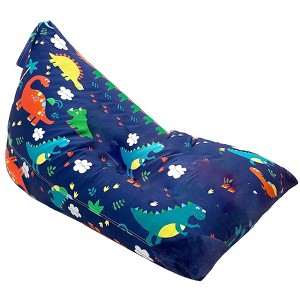 Itopfox Dinosaur Stuffed Animal Storage Bean Bag Chair Cover for Kids and Adults, Fun Toy Organizer, Soft Plush Toy Holder - 1 of 4