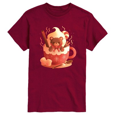 Men's - Instant Message - Bear Cocoa Mug Short Sleeve Graphic T-Shirt
