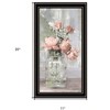 HomeRoots Cottage Peach Roses Black Framed Print Wall Art - 3 of 4