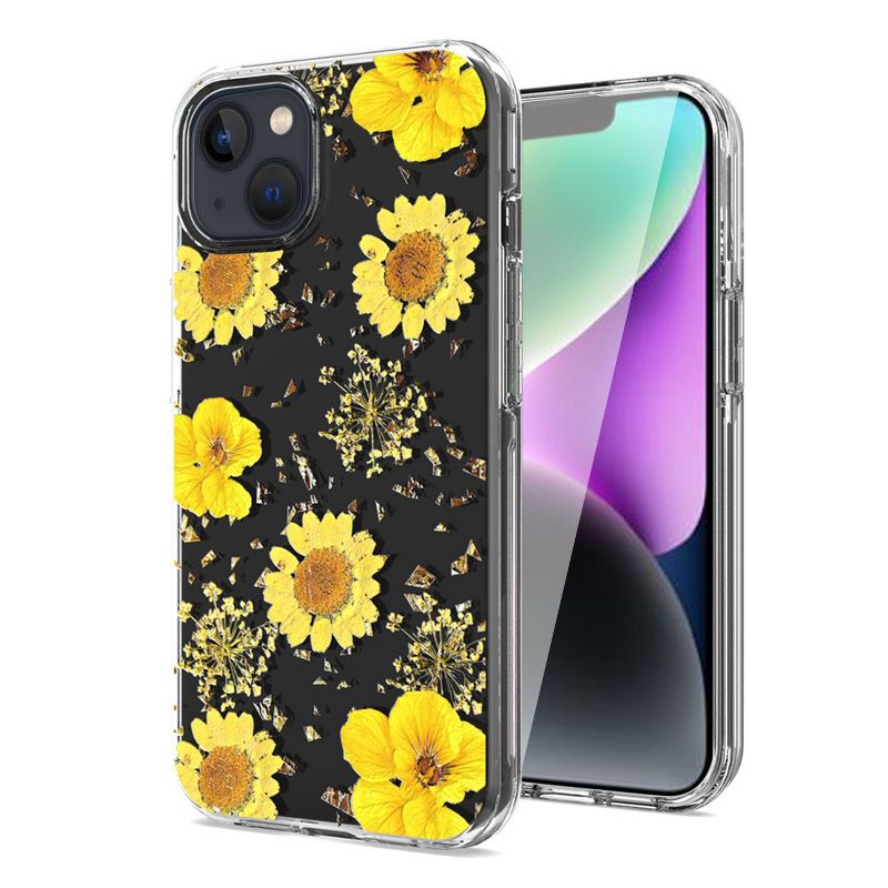 Reiko Pressed dried flower Design Phone case For iPhone 14 /13, 1 of 5