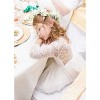 2Bunnies Rose Lace Tulle Long Sleeve Maxi Flower Girl Dress - 3 of 4