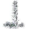 vidaXL Slim Artificial Half Christmas Tree with Flocked Snow 7 ft - 4 of 4