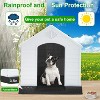 FDW 28/32/39 Inch Spacious Plastic Dog House Dog Kennel with Ventilated Roof Removable Tray for Easy Cleaning and Ideal for Small to Medium Dogs - 3 of 4
