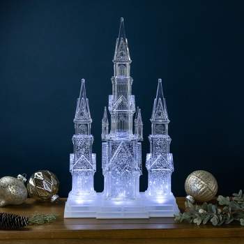 Northlight LED Lighted Winter Church Acrylic Christmas Decoration - 17.5"