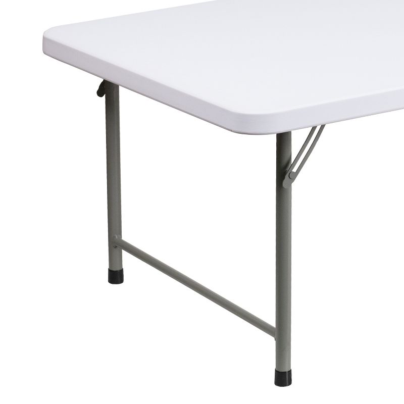 Emma and Oliver 4.93-Foot Kid's Granite White Plastic Folding Activity Table - Play Table, 5 of 10