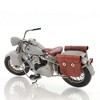 Old Modern Handicrafts 1:7 Scale 1942 Indian Model 741 Grey Motorcycle – Handcrafted Metal Military Replica - 2 of 4