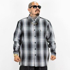 FB County Long Sleeve Checker Flannel Shirt - 1 of 4