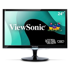 Refurbished: ViewSonic VX2452MH 24in 2ms 1080p Gaming Monitor HDMI, DVI, VGA  - Manufacturer Refurbished - 1 of 4