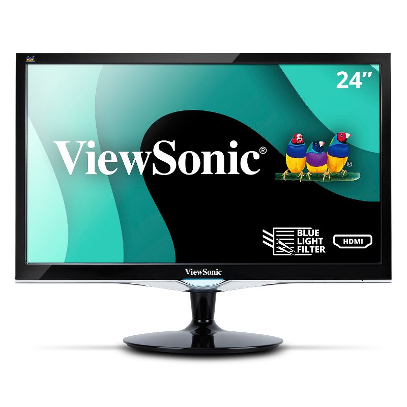 ViewSonic VX2452MH 24 Inch 2ms 60Hz 1080p Gaming Monitor with HDMI DVI and VGA inputs, 1 of 9