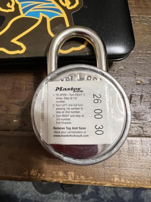 Master Lock Combination Padlock, Pastel 1-7/8 Pack Of 3 Plus 1 Backpack  Lock