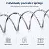 NicBex 10/12 Inch Mattress,Individual Pocket Spring Hybrid Mattress,Medium Firm Memory Foam Mattress,Pressure Relief,White - 3 of 4