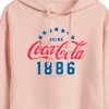 Women's - Coca-Cola - Star Circle Cropped Graphic Hoodie - 2 of 3