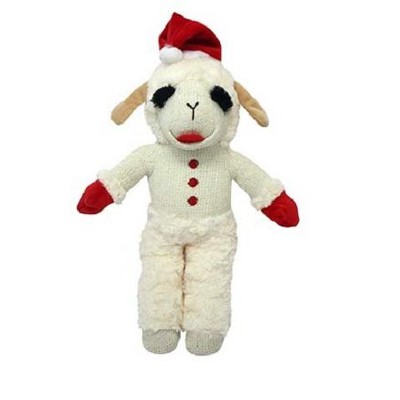 Multipet Standing Holiday Lamb Chop with Santa Hat (Large (13"))