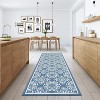 Machine Washable Hallway Runner Rug, Modern Floral Low Pile Carpet with Non Slip Rubber Backing, Foldable Area Rug for Entryway, Laundry, Kitchen - 2 of 4