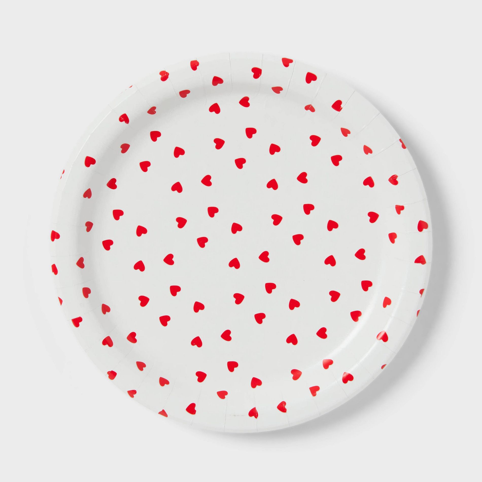 20ct Valentine's Day Heart Print Dinner Plates - Spritz™