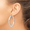 Black Bow Jewelry 5mm, Sterling Silver, Large Round Hoop Earrings - 45mm (1 3/4 Inch) - 3 of 4