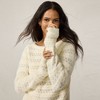 Lands' End Women's Fuzzy Eyelash Cable Boatneck Sweater - 4 of 4