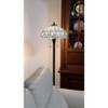 Amora Lighting Tiffany Style Floral White Floor Lamp 62" High - 2 of 3