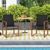 Tangkula 4 PCS Outdoor Dining Chairs Patio Furniture Chair w/ Breathable Seat & Backrest - 3 of 4