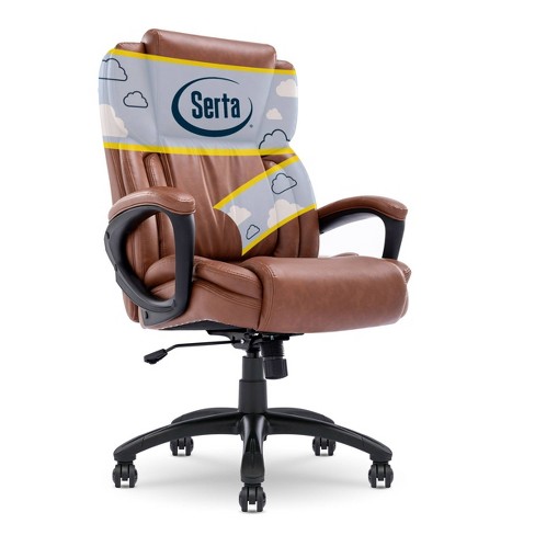 Serta my fit executive leather office chair with 360 online motion support