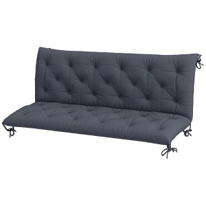 Resenkos Outdoor Chair Cushions, Waterproof  Seat Cushion, 59" x 38" Tufted Bench Cushion for Outdoor Furniture, 3-Seater Replacement, Dark - 1 of 4