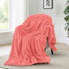 Cozy Soft Striped Fleece Blankets Decorative Plush Luxury Ribbed Warm Blanket for Couch, Sofa, Chair & Bed  - Lux Decor Collection - 2 of 4