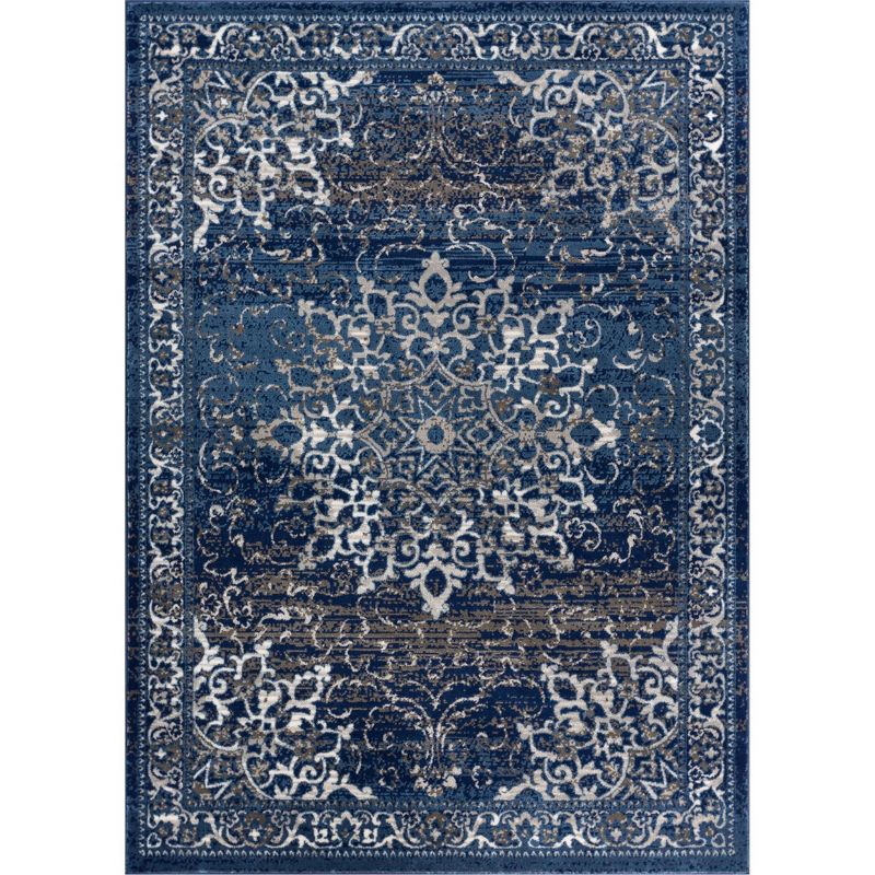 Well Woven Coverly Vintage Medallion Traditional Persian Oriental Shabby Chic Thick Soft Area Rug, 1 of 8
