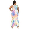 L I V D Women's Kelse Tie Dye Bodycon Flare Leg Jumpsuit - 3 of 3
