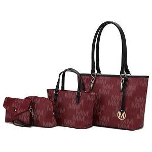 MKF Collection Alexy M Signature Tote Purse Handbag Women’s Set Vegan Leather by Mia K. - 1 of 4
