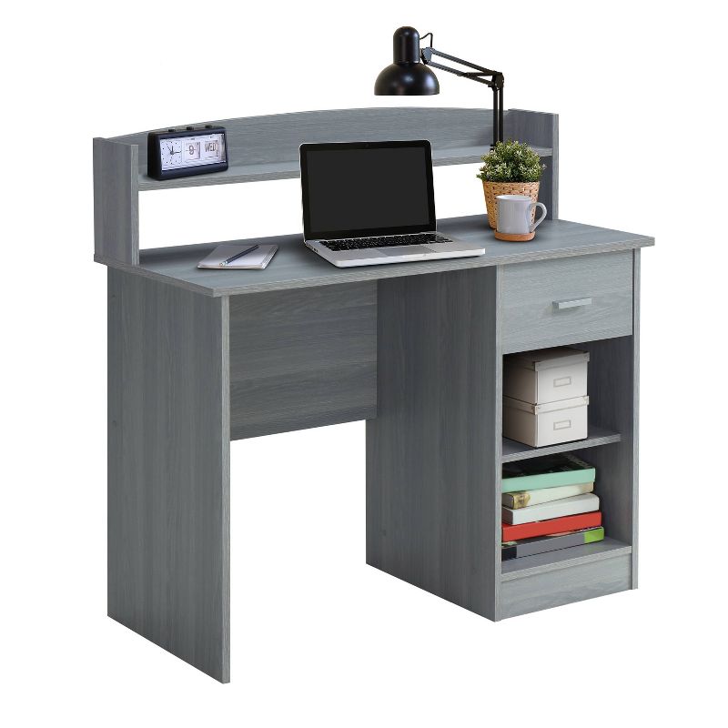 Modern Office Desk with Hutch - Techni Mobili, 5 of 13