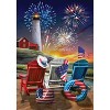 Briarwood Lane Beachfront Fireworks Fourth of July House Flag Patriotic Nautical 28" x 40" - 3 of 4