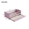 Twin Size Platform Bed with Guardrail and Trundle-ModernLuxe - 3 of 4