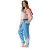 Just Love Womens One Piece Mermaid Adult Bodysuit Hooded Pajamas - 3 of 4