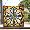 Chloe Lighting Archie Tiffany-Style Mission Stained Glass Window Panel 20" Height - 3 of 3