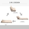NicBex Bean Bag Chair with Adjustable Backrest and Headrest Convertible Floor Chair Lazy Sofa Chair with 2 Pillows for Living Room, Bedroom - 4 of 4