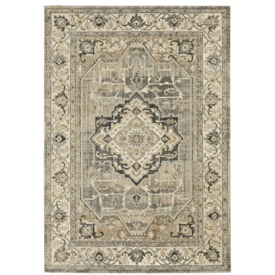 Oriental Weavers Florence 1805X Beige/ Grey Indoor Area Rug - 7'10" x 10'10"