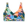 Women's Plus Size Plunge Longline Tie-Back Bikini Top - Kona Sol™ Multi - 4 of 4