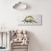 Stupell Industries Walking Stegosaurus Green Dinosaur Playful Reptile Gallery Wrapped Canvas Wall Art, 10 x 24 - 2 of 4