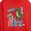 Disney Toy Story Cropped Long Sleeve Crew Neck Sweatshirt - Red - X-Large - 2 of 3