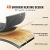 VEVOR Heated Blanket Electric Throw,84"x90" Queen Size,with 10 Hours Timer Auto-off & 5 Heating Levels,Machine Washable,ETL & FCC Certification,Brown - 3 of 4