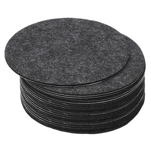 Unique Bargains Round Soft Adhesive Non-slip Anti-scratch Furniture Lamp Base Felt 20 Pcs - 1 of 4