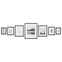 7pc Cluster Gallery Kit Black - Instapoints