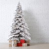 Haute Decor 7' Prelit Flocked Holland Snowy Fir Christmas Tree - 4 of 4