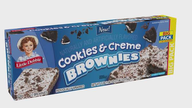 Little Debbie Big Pack Cookies &#38; Creme Brownies - 27.98oz, 2 of 5, play video