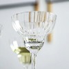 Slickblue Classic Ribbed Optic Margarita Glasses – Clear, Set of 4, 11 oz - 2 of 4
