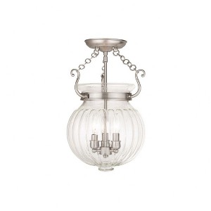 Livex Lighting Everett 3 - Light Semi-Flush Mount in  Olde Bronze - 1 of 1