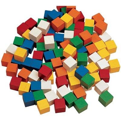 Edx Education Wooden Color Cubes, 1 Inch, set of 102