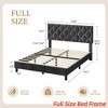 TWIN XL/Twin/Full /Queen/King Upholstered Bed Frame Heavy-Duty Platform Bed Frame w/ Upholstered Headboard and Strong Wood Slats - 2 of 4