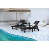 PAGED Outdoor Lounge Chairs with Cup Holders,Outdoor Chaise Lounge with Adjustable Backrest,Pool Lounge Chairs for Patio,Beach,Yard - 2 of 4