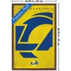 Trends International NFL Los Angeles Rams - Logo 25 Framed Wall Poster Prints - 3 of 4